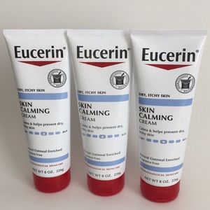 Set of 3 Eucerin Skin Calming Cream 8oz